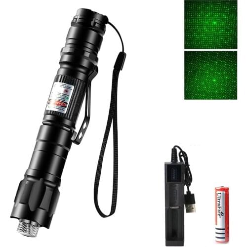 High Power Military 5 Miles 532nm Green Laser pointer powerful Pen Visible Beam burning laserpointer Lazer with Star Cap