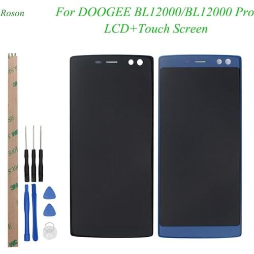Roson for 6.0 inch Doogee BL12000 BL12000 Pro LCD Display And Touch Screen With Tools +Adhesive