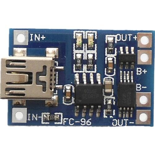 1A for lithium battery charging and protection integrated board two in one 18650 module