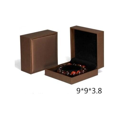 100pcs/lot 9x9x3.8cm Square PU Leather Bracelet Box Bangle Handchain Storage Holder Jewelry Carryiny Case Storage Gift Box