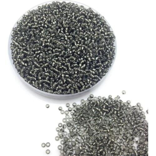 16g 1000pcs 2mm 12/0 Gray Color Silver Lined Round Loose Spacer Beads Cezch Glass Seed Beads Jewelry Making DIY Garment Bead