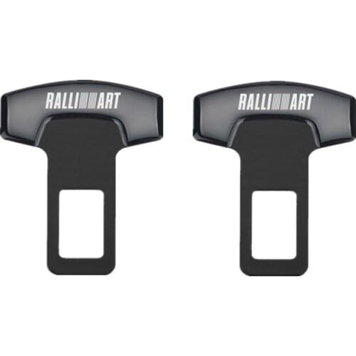 2PCS Car Belt Buckles Car Safty Belt Alarm Canceler Stopper for Mitsubishi RalliArt asx lancer accessories car styling
