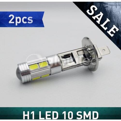 2PCS Super Bright H1 10 SMD bulb 5630 5730 Car Auto Fog Light Bulb Lamp DC12V GLOWTEC