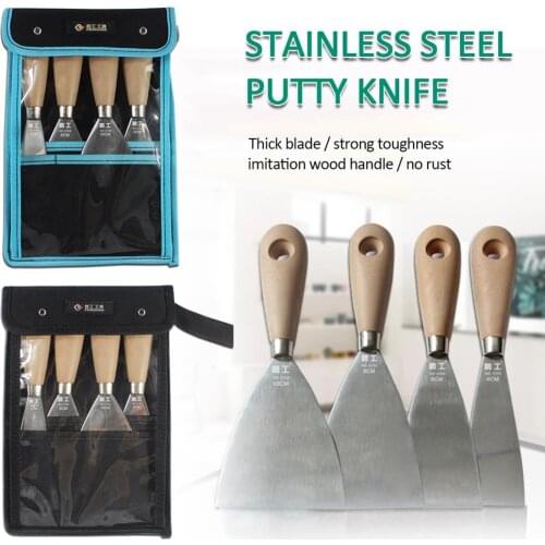 4cm/6cm/8cm/10cm Putty Knife Scraper Blade Shovel Stainless Steel Wall Plastering Knife Hand Construction Tools Plastering Knife