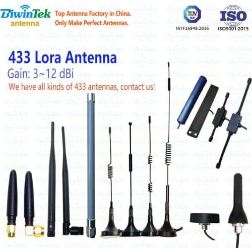433MHz Lora Antenna Interphone Radio Repeater Terminal VehicleCar RemoteControl Outdoor 315 915 408Receiver MagnetScrew3M SMA