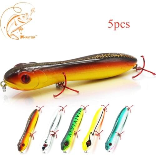 Thritop 5pcs Fishing Lure Artificial Bait TP069 10.5cm 15.8g 5 Various Colors For Option Minnow Fishing Tackle Accessories