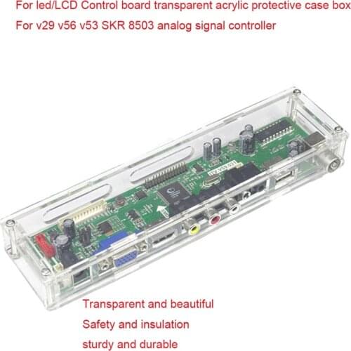 Acrylic Protective Case Transparent Box for V29 V56 V53 V59 SKR 8503 Analog Signal LED/LCD Controller Board