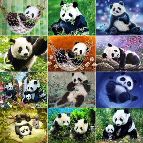 Diamond Embroidery Animal Picture Mosaic Rhinestone Home Decoration Christmas gift 5D diy Diamond Painting Panda