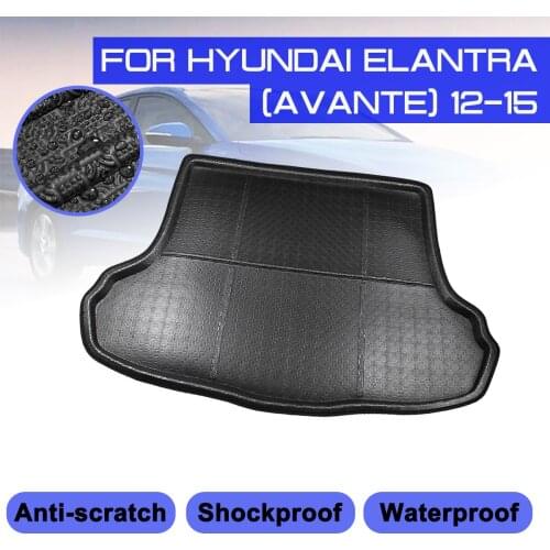 Car Floor Mat Carpet Rear Trunk Anti-mud Cover For Hyundai Elantra Avante 2012 2013 2014 2015