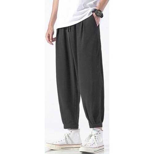Sweatpants Hot Sale Males Simple Trousers Soft breathable pants business male classic full length trousers large Quick Dry Cargo