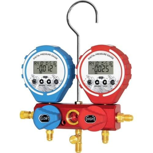 Manifold refrigeration Digital gauge refrigerant refrigerante pressure gauge high pressu gauge manifold pressure gauge vacuum