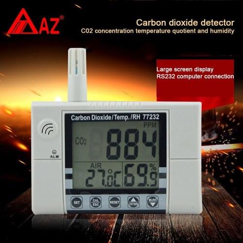 Co2 Sensor Carbon Dioxide Meter Indoor Air Quality Monitor Temperature RH NDIR Sensor Detector 0~2000ppm Range Plug-In Wall