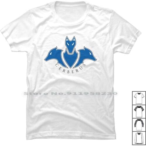 Cerberus Trojan Upgrade T Shirt 100% Cotton Animation Mythology Guardian Monster Kingdom Trojan Grade Greek Puppy Cute Ade Jan