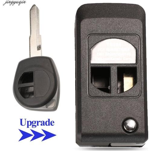 Jingyuqin Remote Flip Folding Car Key Case Shell Modified For SUZUKI SWIFT SX4 ALTO VITARA IGNIS JIMNY BOUNCE 2B