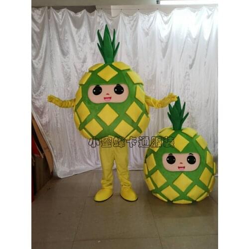 Pineapple Mascot Costume Fruit Cartoon Apparel Halloween Birthday Cosplay Adult Size Performance Prop costume Adult Outfit