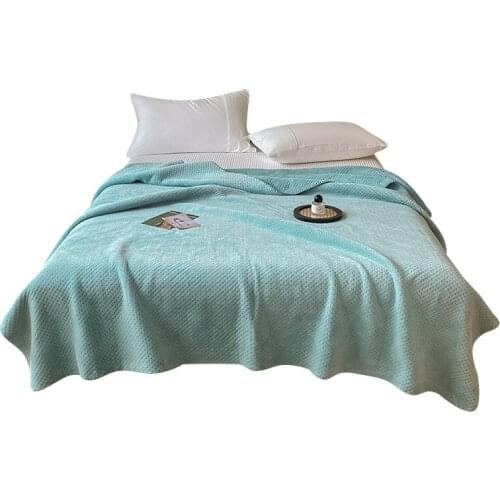 Multifunctional 230g High Weight Milk Wool Composite Blanket Light Soft Blanket Simple And Comfortable Antistatic