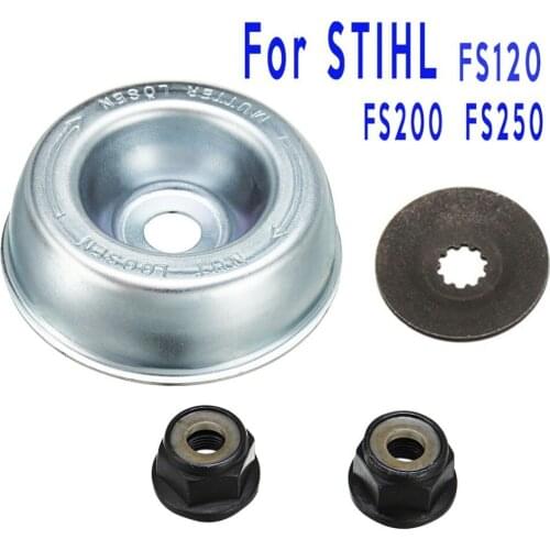 4PCS/Set Brush Cutter Blade Fixing Kit Protective Cover Replacement for STIHL Lawn Mower Accessories Strimmer Brushcutter Nuts