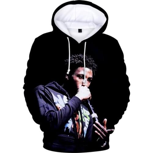 New Hoodies 3D BlueFace Print Sweatshirt Men Women Long Sleeve Casual Hoodie Rapper BlueFace 3D Hoodies Mens black Clothing