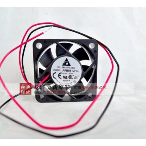 NEW DELTA AFB0512HB 5015 DC12V 2lines double ball bearing cooling fan