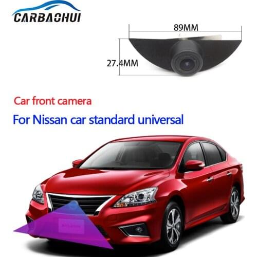 Parking Accessories Logo Car Front Camera For Nissan General Waterproof Night Vision CCD high quality 170° wide-angle image