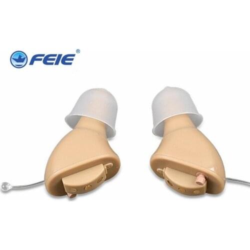1 Pair USB Rechargeable Hearing Aids Intelligent Low-Noise Sound Amplifier One-Click Operation Elderly In-Ear Deaf Hearing Aid