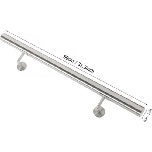 Freeshipping 80cm Stainless Steel Handrail Stair Railing Grab Rail Home Balcony Safety Staircase Railing Handrail