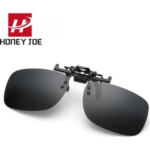 Polarized Clip On Flip Up Sunglasses Men Women Shades Clip on for Myopia Glasses Driving Fishing Outdoor Eyewear Eye Glasses