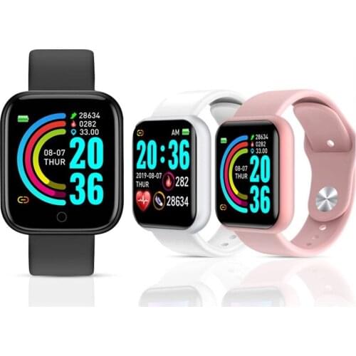 Heart Rate Blood Pressure IP67 Waterproof smart band Message Reminder smart bracelet Y68