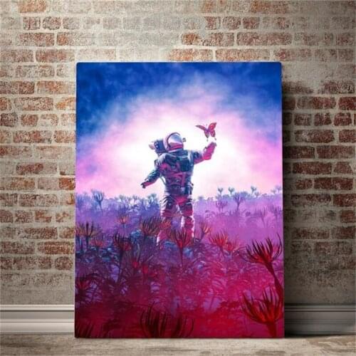 Modern Home Decor Classic Posters Painting Wall Travelling Astronaut Canvas Paintings Art Prints High Quality Modular Picture