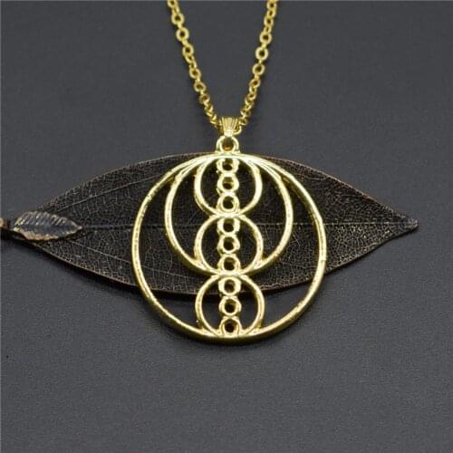 Sacred necklaces Fibonacci Golden ratio pendant necklaces for women geometry jewellery
