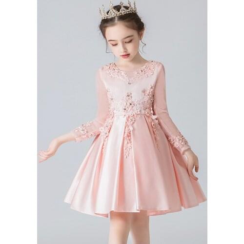 Embroidery Cheongsam Princess Dresses For Girls Winter Flower Girls Bridesmaid Wedding Dress Kids Birthday Party Evening Clothes