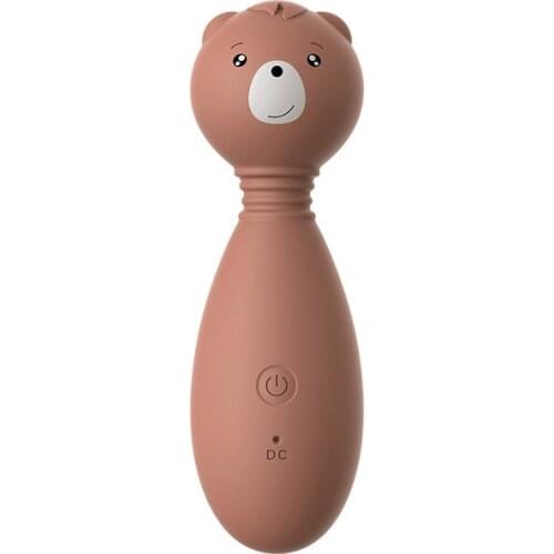 Bear all plastic fun vibrator for womens cute mini adult massage AV stick fun vibrator pocket pussy toy dildos sex toys