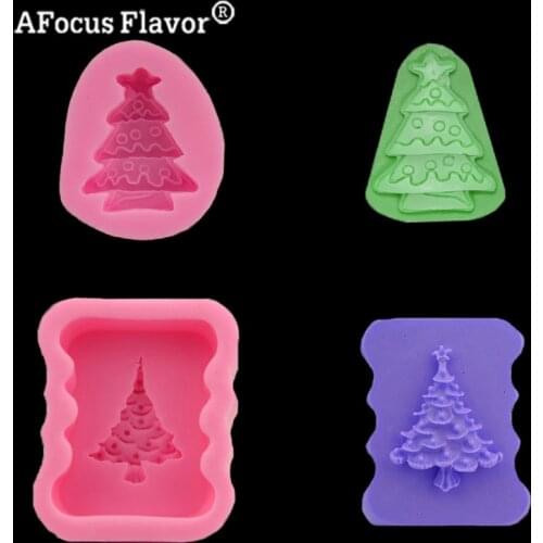 1 Pc Christmas Tree Silicone Cake Decorative Mold 3D Fondant Molds Candy Chocolate Christmas Gift Kitchen DIY Bakeware Baking
