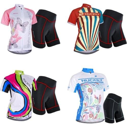 2021 Summer Short Sleeve Women Cycling Jersey Set Female Suit Bike Clothing BIB Gel Pants Bicycle Clothes MTB Dress Kit Uniform