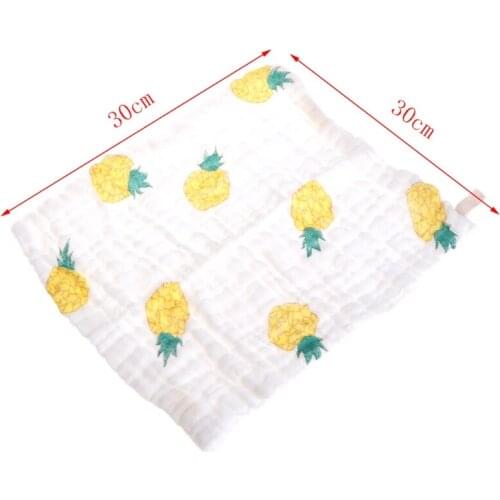 5pcs Baby Handkerchief Square Towel Muslin Cotton Infant Face Towel Wipe Cloth 57BF