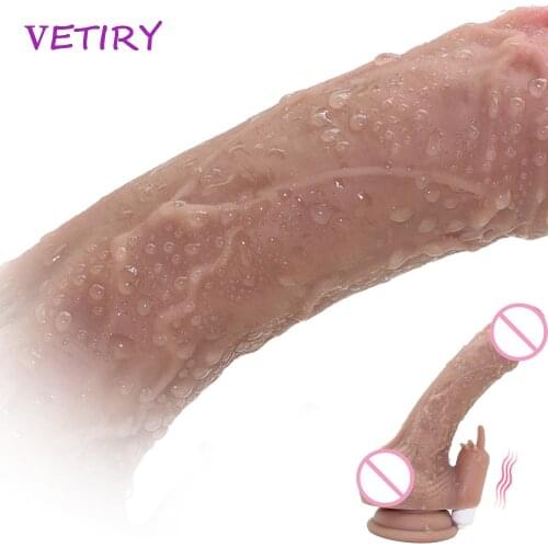 Big Dildo Vibrator Realistic Dildos Female Masturbation Suction Cup Dildo Strapon Soft Silicone Huge Penis Sex Toys for Woman