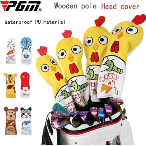 4 pcs / set Golf Club Head Covers 135UT Waterproof Rod Set Cartoon Rod Set Monkey kitten Robot Rabbit Chick Tiger Pentagram