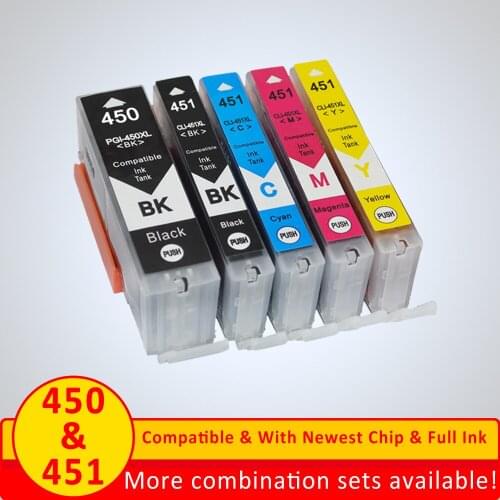 Xiangyu PGI 450 CLI 451 compatible ink cartridge For canon 450 PGI-450 5440 MG5540 MG5640 MG6440 Ip7240 MX924 IX6540 IX6840