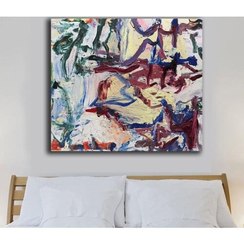 Whose-name-was-writ-in-water willem-de-kooning Wall Art Paintings Picture Paiting Canvas Paints Home Decor Print Painting
