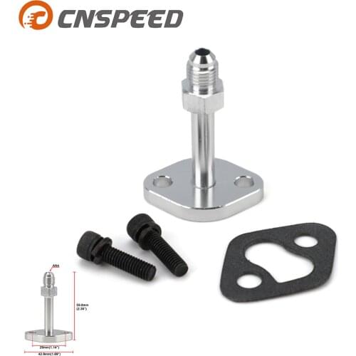 Turbo Water Flange Adapter Kit 4AN / Single Port Fits For TOYOTA CT20 CT26