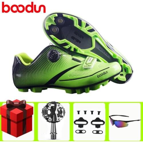 BOODUN sapatilha ciclismo MTB cycling shoes men sneakers non-slip reflective self-locking bicycle sports triathlon racing shoes
