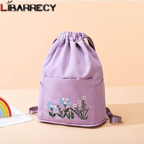 Libarrecy Women's Backpacks With Embroidery