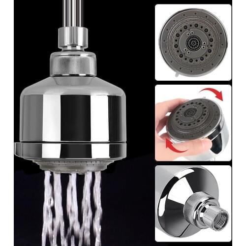 Multifunction Pressurized Shower Head Bathroom Accessories Water-saving Home improvement Rotating Top Sprinkler