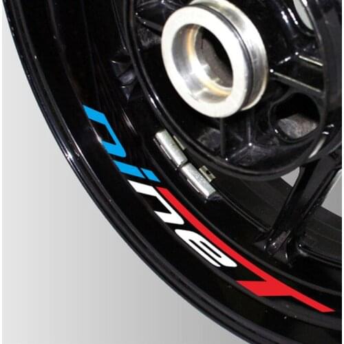 New Motorcycle Reflective wheel Tire logo creative stickers rim inner Decorative waterproof decals For Honda ninet NINE T