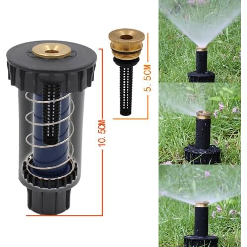 90/180/360 Degree Pop Up Sprinklers ABS Lawn Watering Sprinkler Head Adjustable Garden Spray Nozzle Female Thread for Home