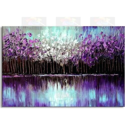 Hand-painted modern living room decorative Landscape oil painting 100% best Knife painting original directly from arti YS1-021A