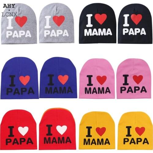 Newborn Baby Hats Beanies Love PAPA MAMA Spring Autumn Winter Warm Cute Hat Kids Infant Boys Girls Children Accessories Caps
