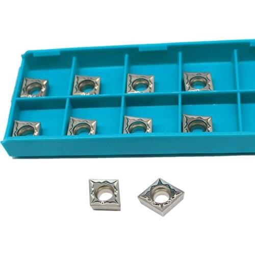 10PCS CCMT09T304 FG CT3000 Internal Turning Tools Cermet Grade Carbide insert Lathe cutter Tool Tokarnyy turning insert