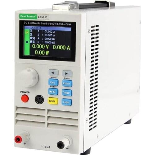 ET5411 500V/15A 400W High Precision Programmable Professional Battery Tester DC Electronic Load Battery Capacity Tester