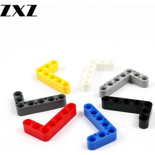 100 Pieces MOC Assembling Building Blocks Beam 5+2 Thick Technical Parts 32526 Beam 3 x 5 L-Shape MOC Brick